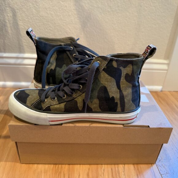 Desigual Camo Heart High-Top Sneakers – Women’s Size 6 - Picture 4 of 7